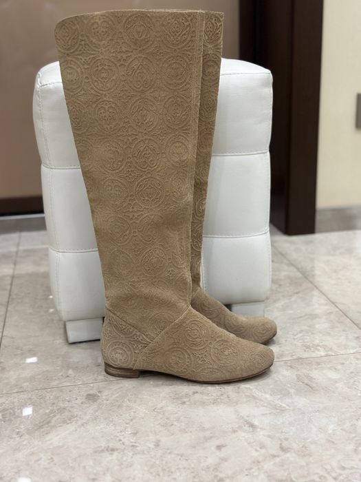 Сапоги Basconi ботфорты бежевые , р.39