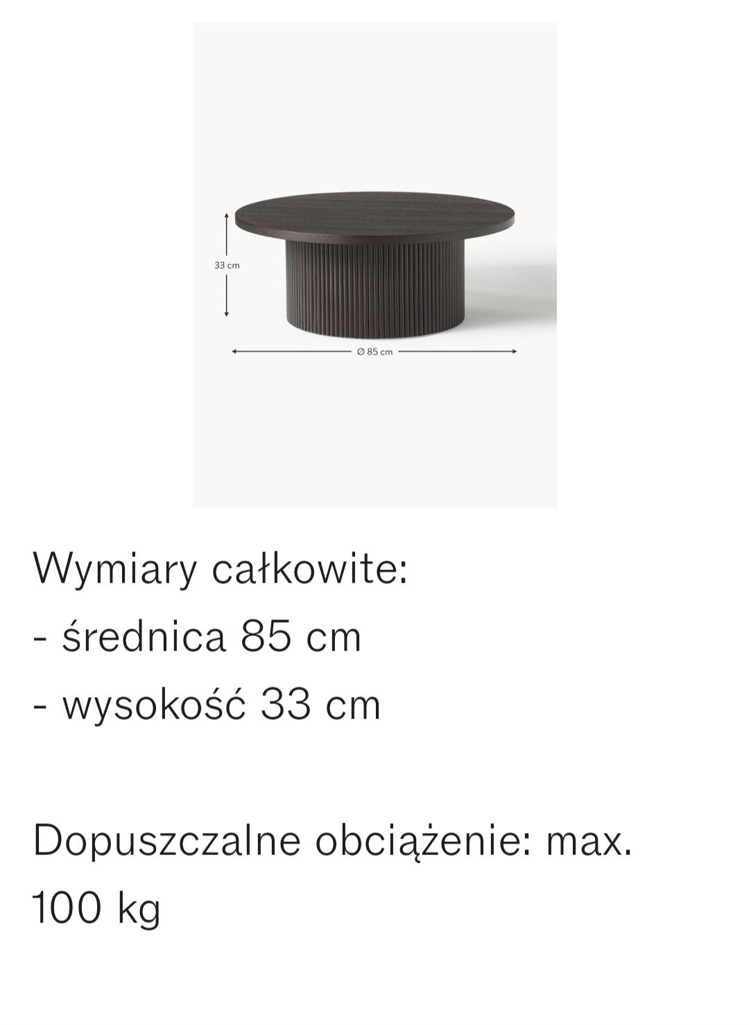 Stolik kawowy z drewna Nele Westwing