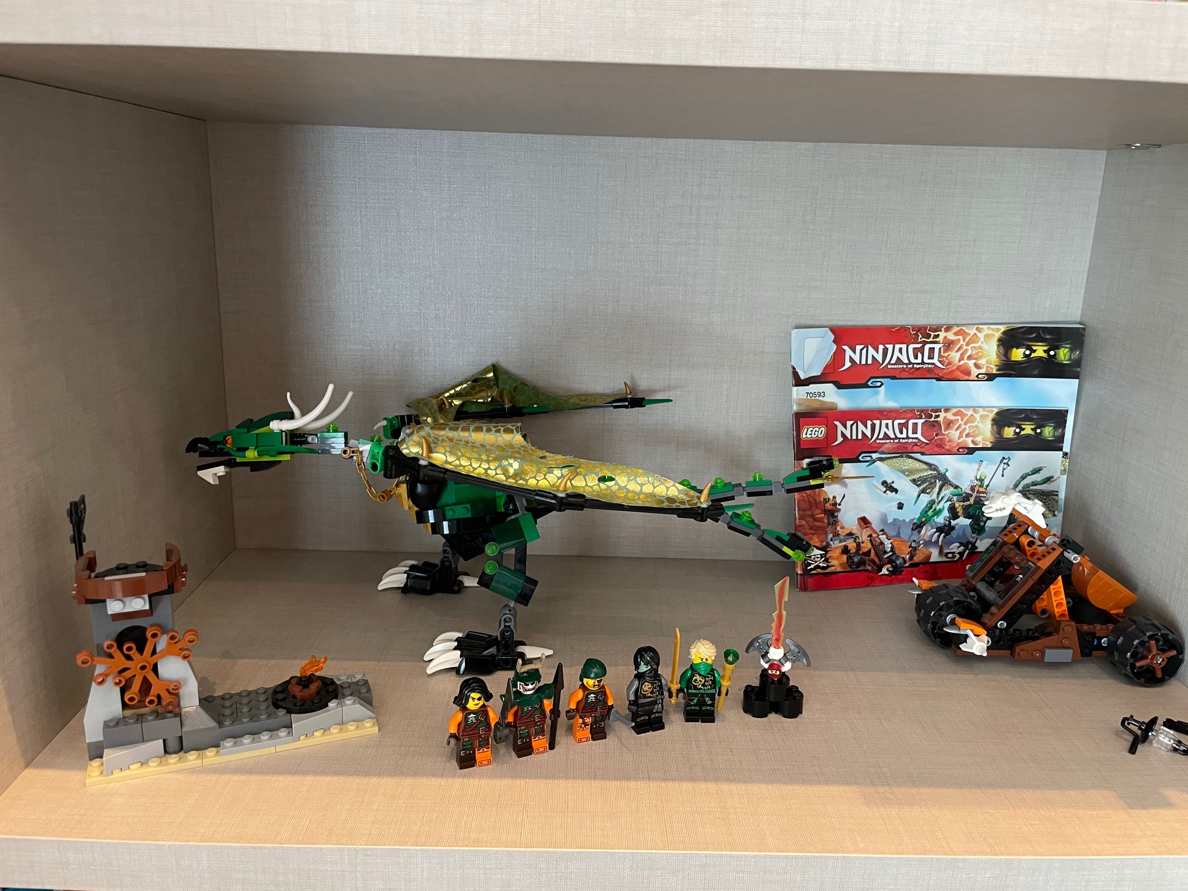 Lego Ninjago 70593 и 70612, с инструкциями, без коробок