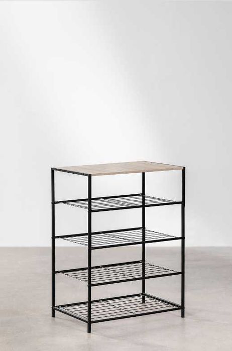 Szafka na buty SKLUM  – drewno i metal, jak nowa, Warszawa