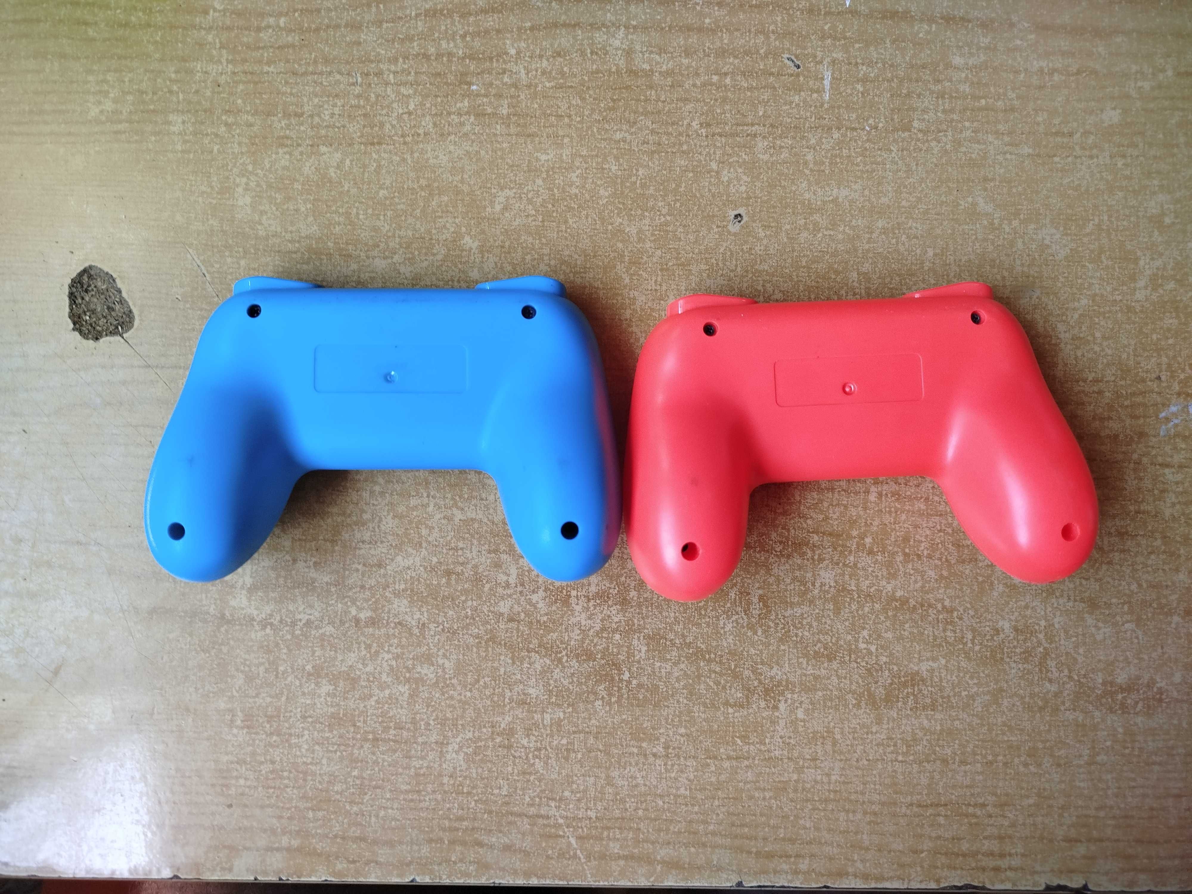 joycon grips azul e vermelho