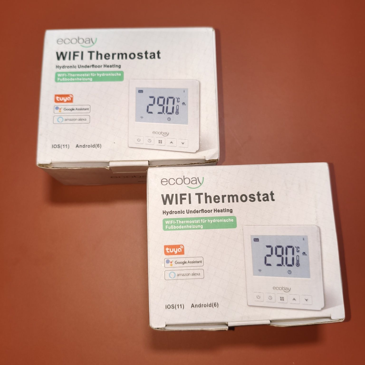WiFi термостат Ecobay Tuya Google для водяної теплої підлоги