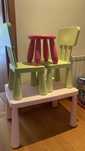 Conjunto de mesa e cadeiras
