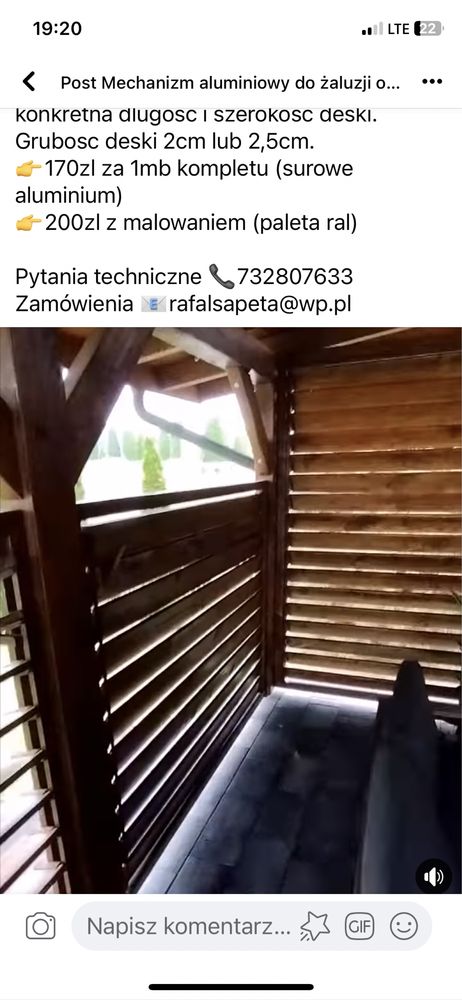 Zadaszenie tarasu pergola poliwęglan