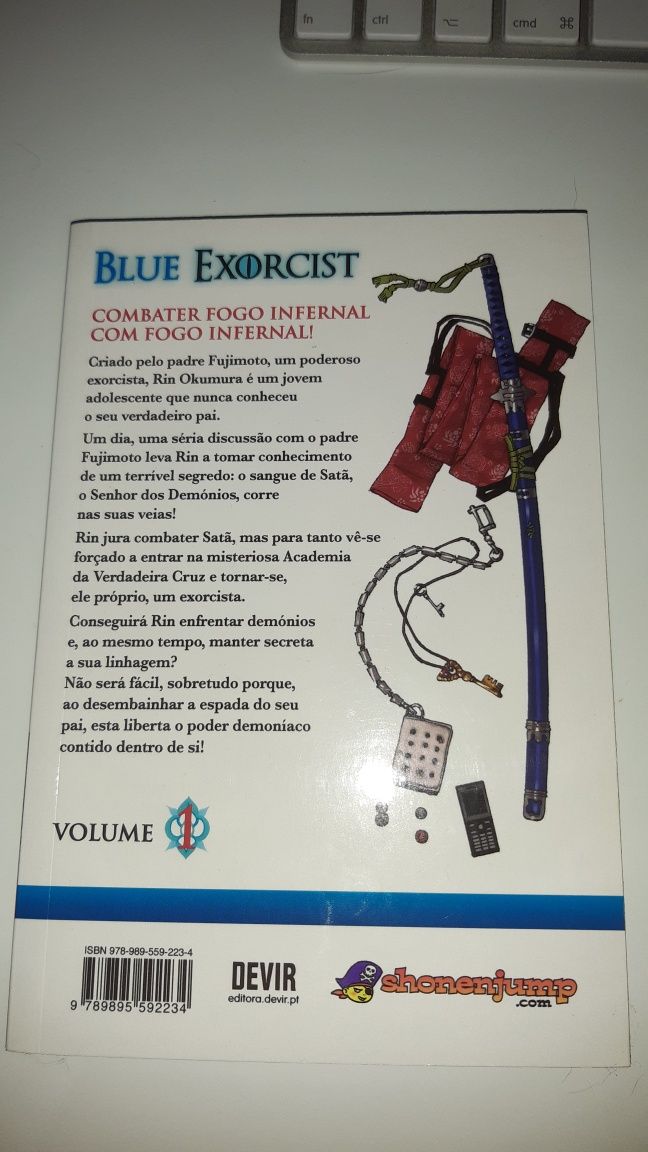 Blue Exorcist Vol. 1 Manga Livro Como Novo