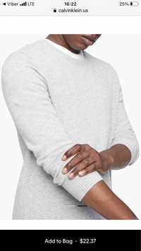 Чоловічий светр Calvin Klein L 100% шерсть