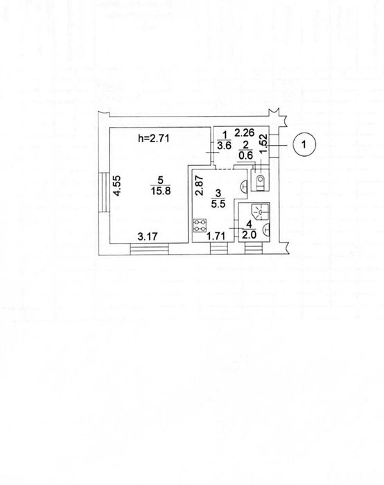 Затишна 1к квартира в Шевченківському р-ні, пров. Делегатський 3/5.