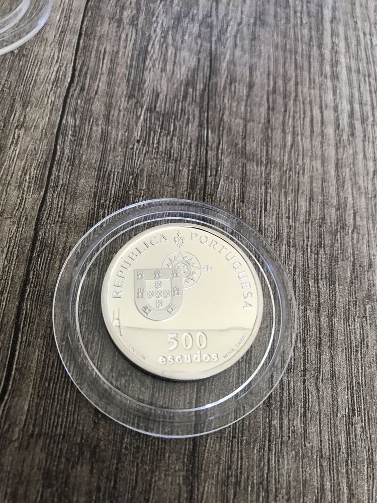 Moedas comemorativas de prata