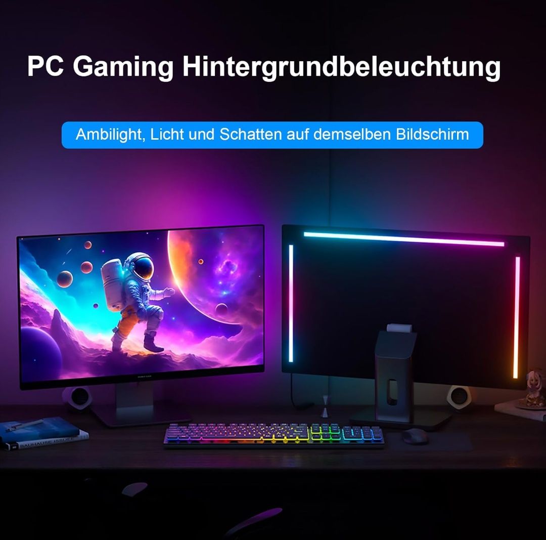 Podświetlenie monitora komputerowego RGBIC 32 cale