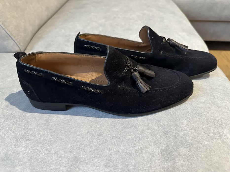 Loafersy zamszowe Zara