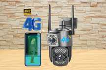 Вулична поворотна 4G камера відеоспостереження V380 Pro