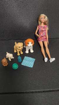 Barbie Mattel opiekunka piesków FXH08 pieski akcesoria Doggy Daycare