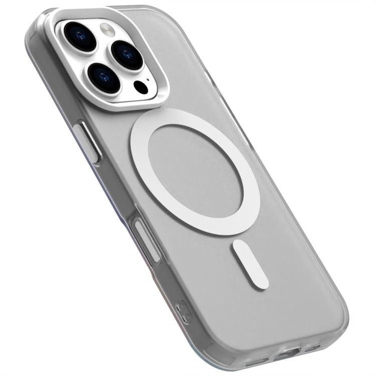 Etui iPhone 16 Pro magnetyczne mleczne + gratis folia na ekran