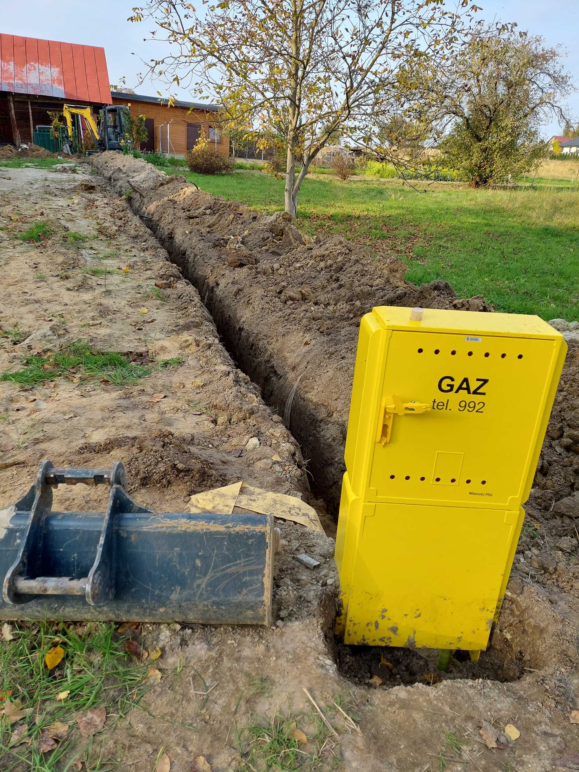 Przyłacza gazowe , wodne ,oczyszczalnie , przeciski pod ziemią