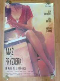 Plakaty filmowe Mąż fryzjerki Oryginalny plakat kinowy z roku 1993
