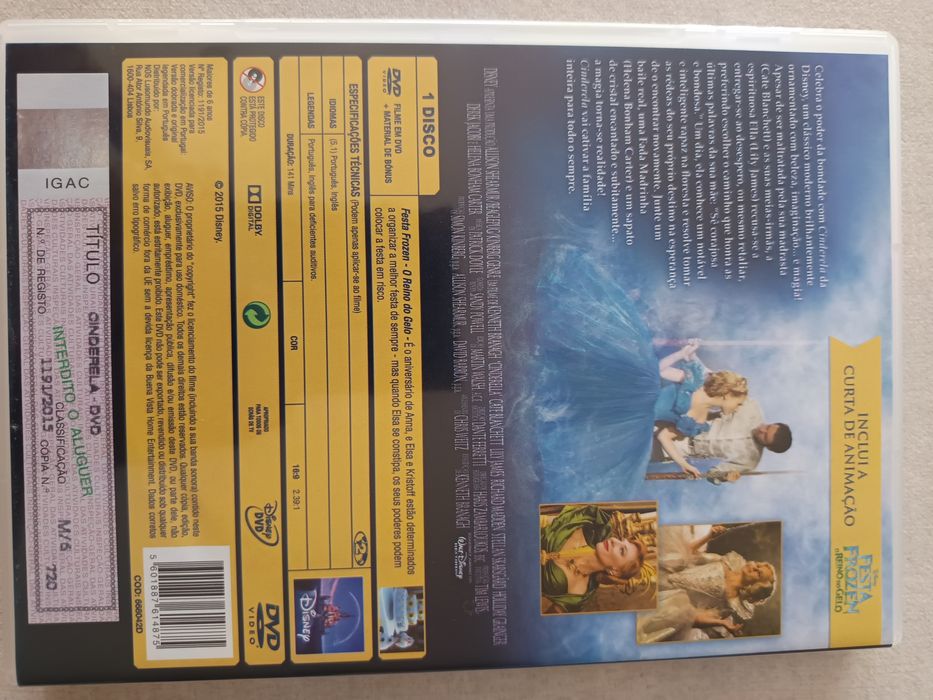 DVD Disney Cinderela