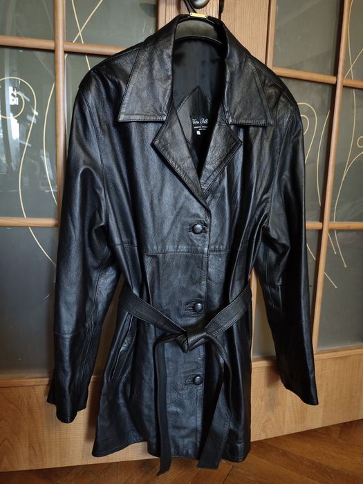 Шкіряний жіночий піджак