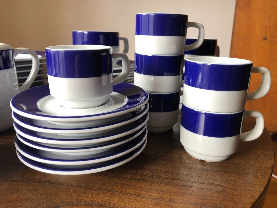 Serviço chá e café porcelana Costa Verde