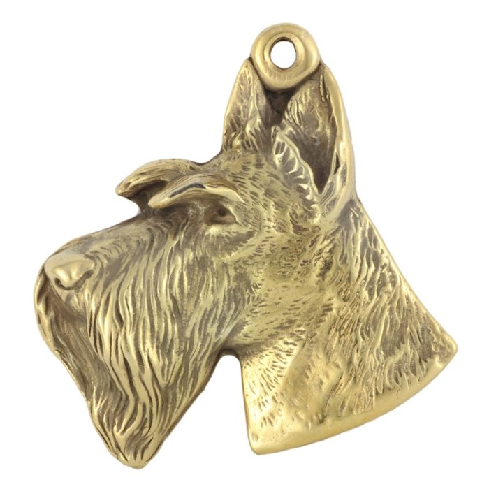 Terier szkocki naszyjnik pozłocony Art-Dog