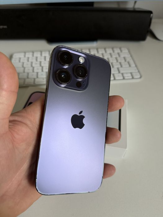 iPhone 14 Pro 128gb Deep Purple Idealny Oryginlana Bateria 97%