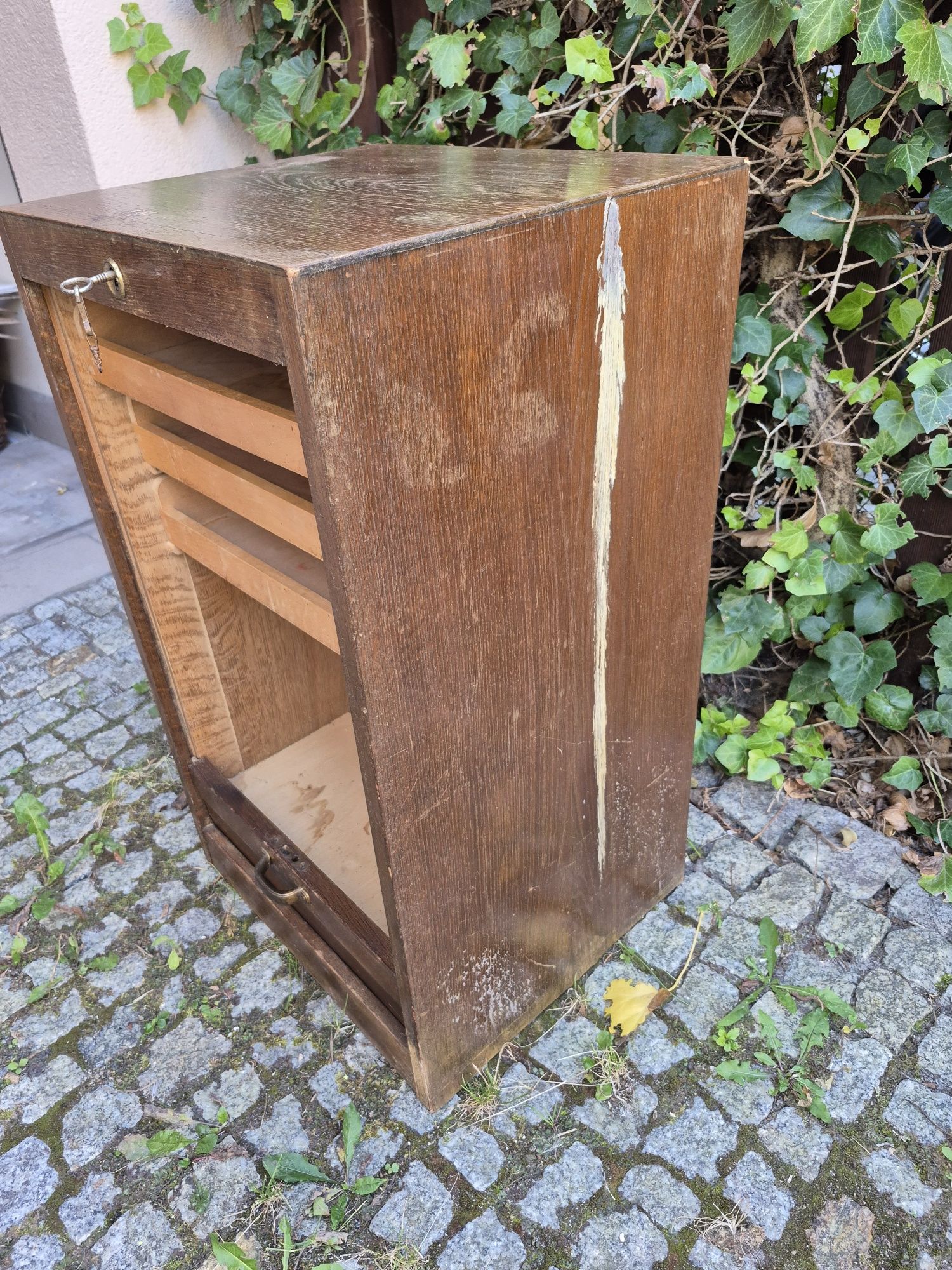Szafka roletowa vintage kontenerek komoda archiwum