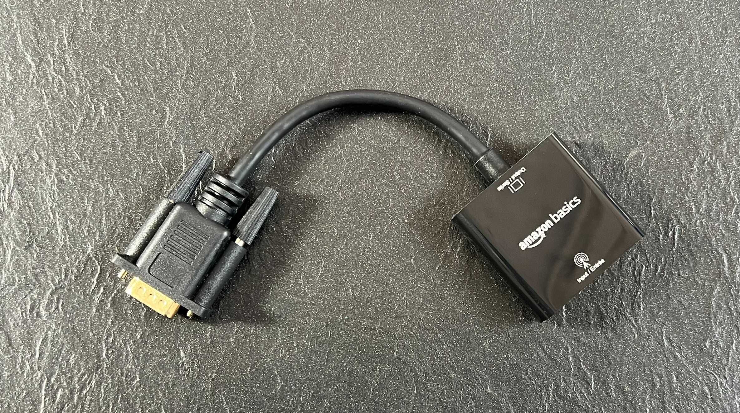 AmazonBasics HDMI Female to VGA Adapter with 3.5mm
