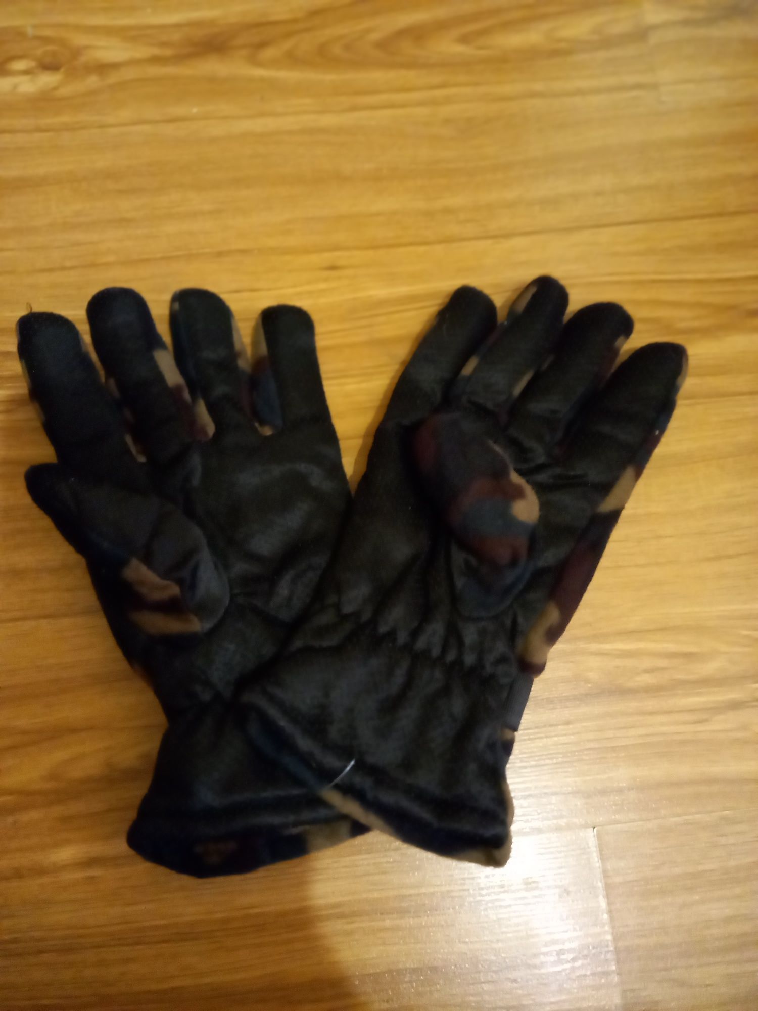 Тактические зимние флисовые мужские перчатки камуфляж