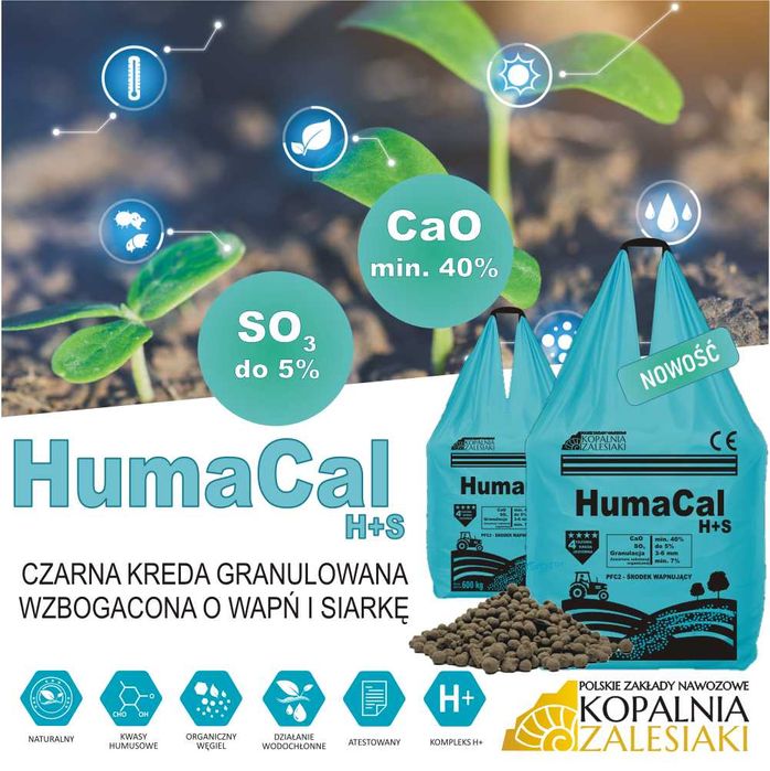 HumaCal H+S Szukasz skutecznego nawozu z kwasami humusowymi i siarką?