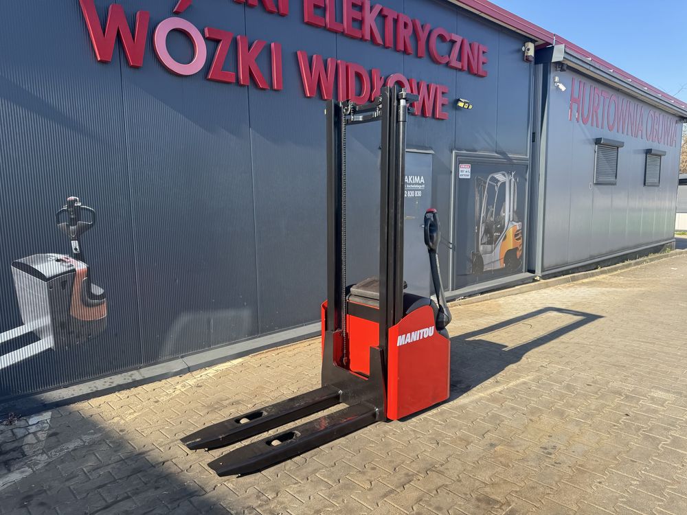 Paleciak elektryczny Manitou 1000 kg 340 cm wózek sztaplarka