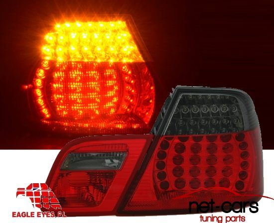 Lampy tylne tył BMW 3 E46 -03 LED Diodowe COUPE czerwono dymione