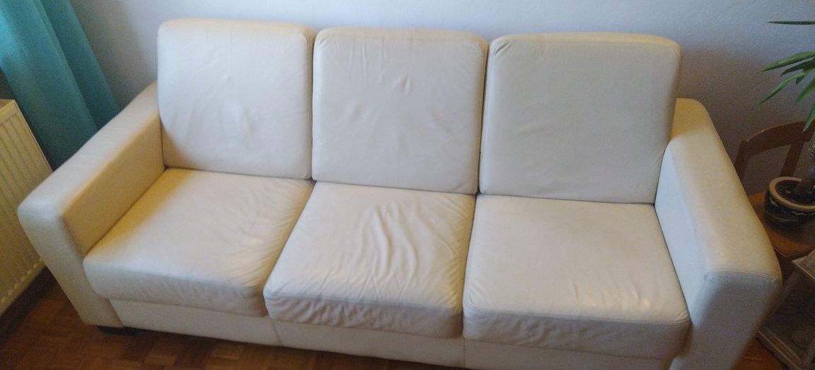 Kanapa tapczan sofa skóra naturalna nie popękana transport jak kler