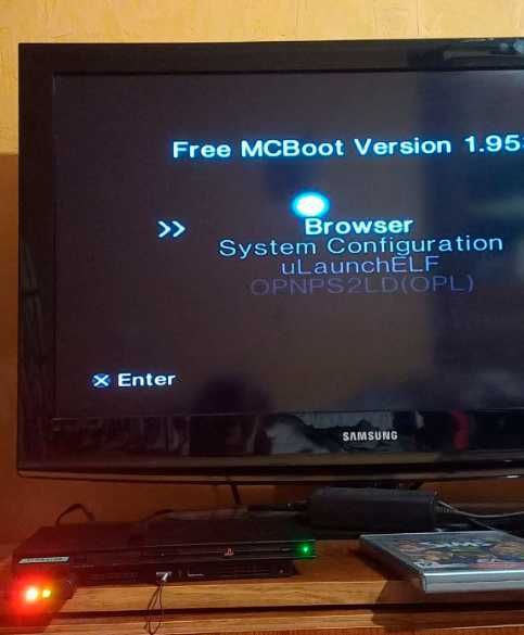 Приставка Sony Playstation 2 PS2 Slim SCPH-75004