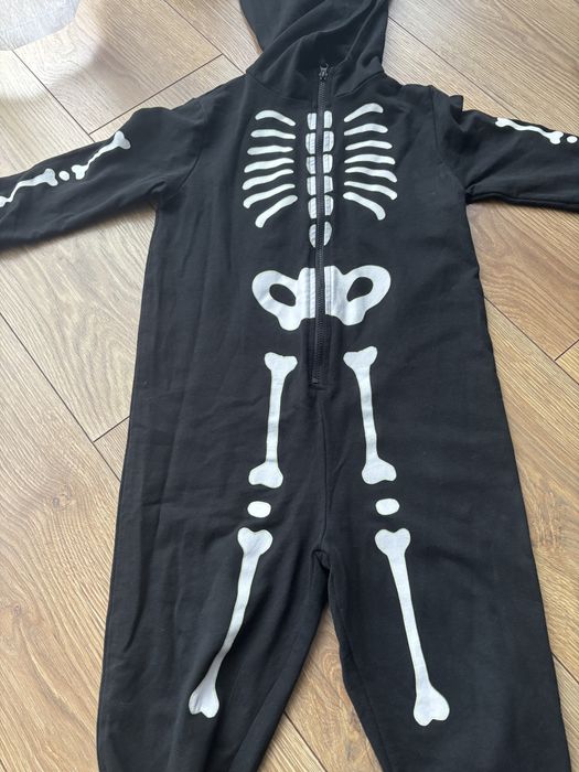 Kościotrup strój Halloween 98/104