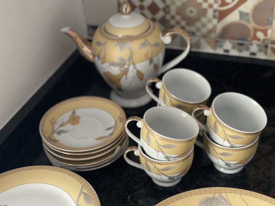 Conjunto chá e bolo