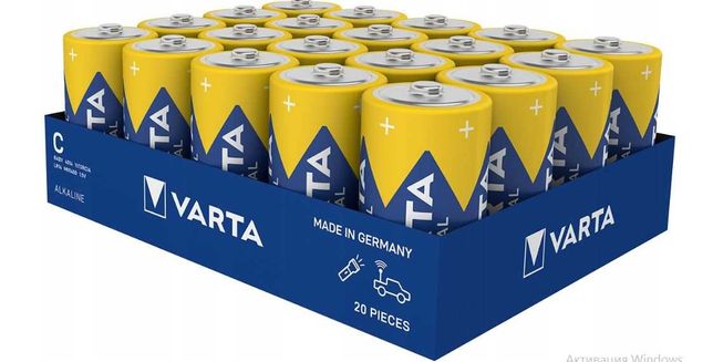Лужні батарейки VARTA Industrial Pro LR14 C
