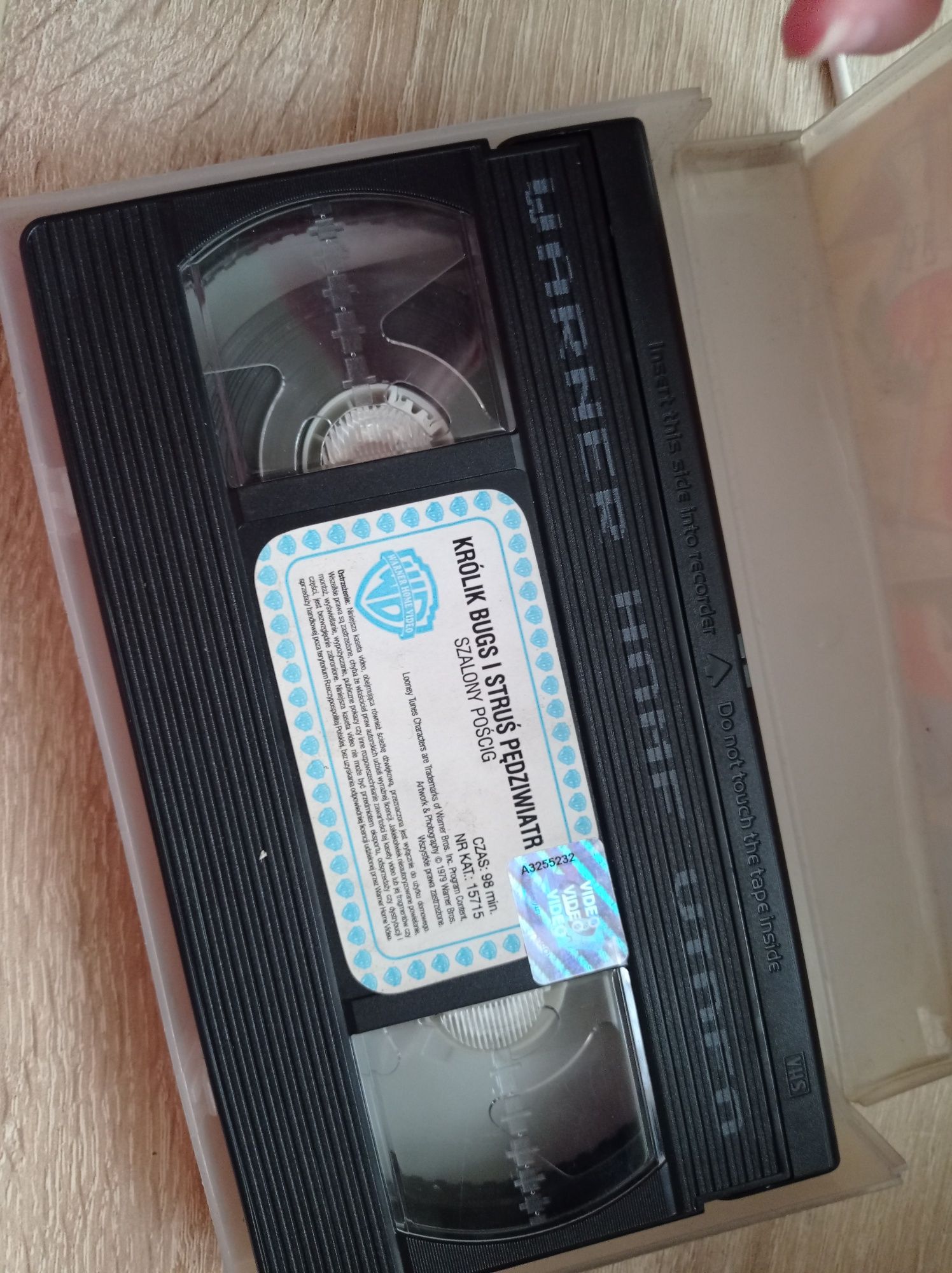 Królik Bugs i Struś Pędziwiatr Szalony Pościg VHS Kaseta