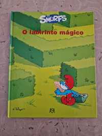 Livro Os Smurfs O Labirinto Mágico Editora Asa