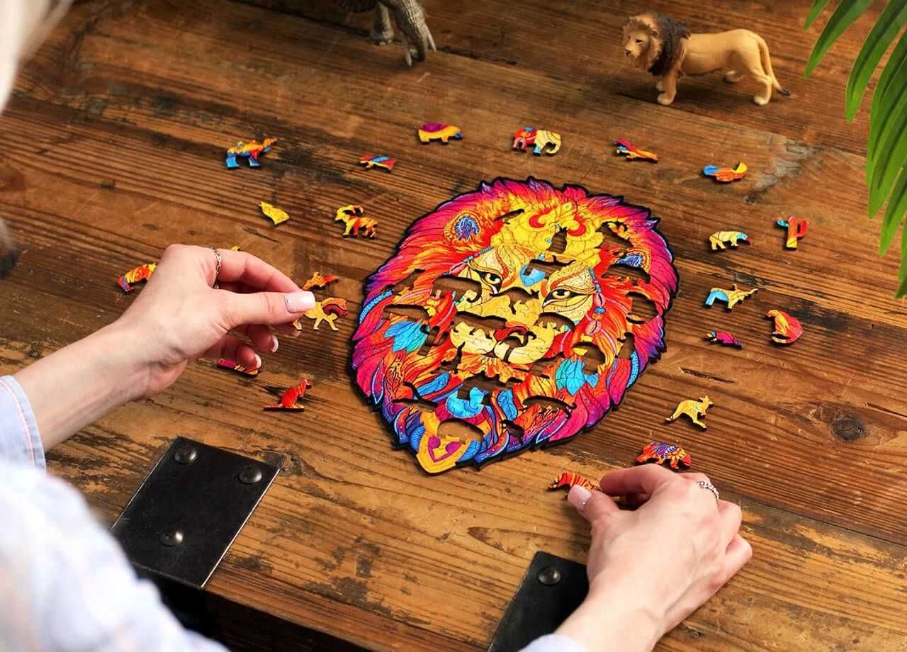 Woodlika Magic Wooden Puzzles - Legendary Lion - 160 pieces