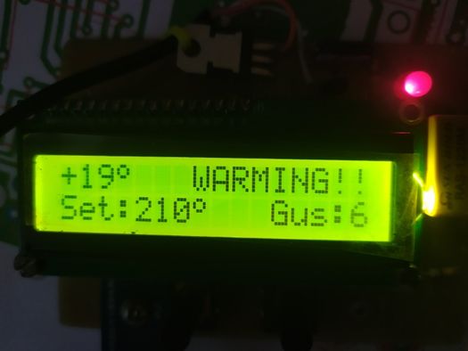 Термостат на термопаре К-Типа 600град. с LCD 1602 индикатором