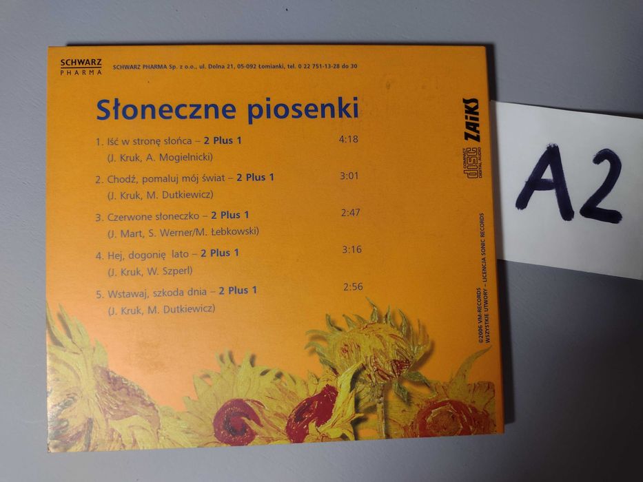 CD 2 plus 1 Przeboje promo schwarz pharma