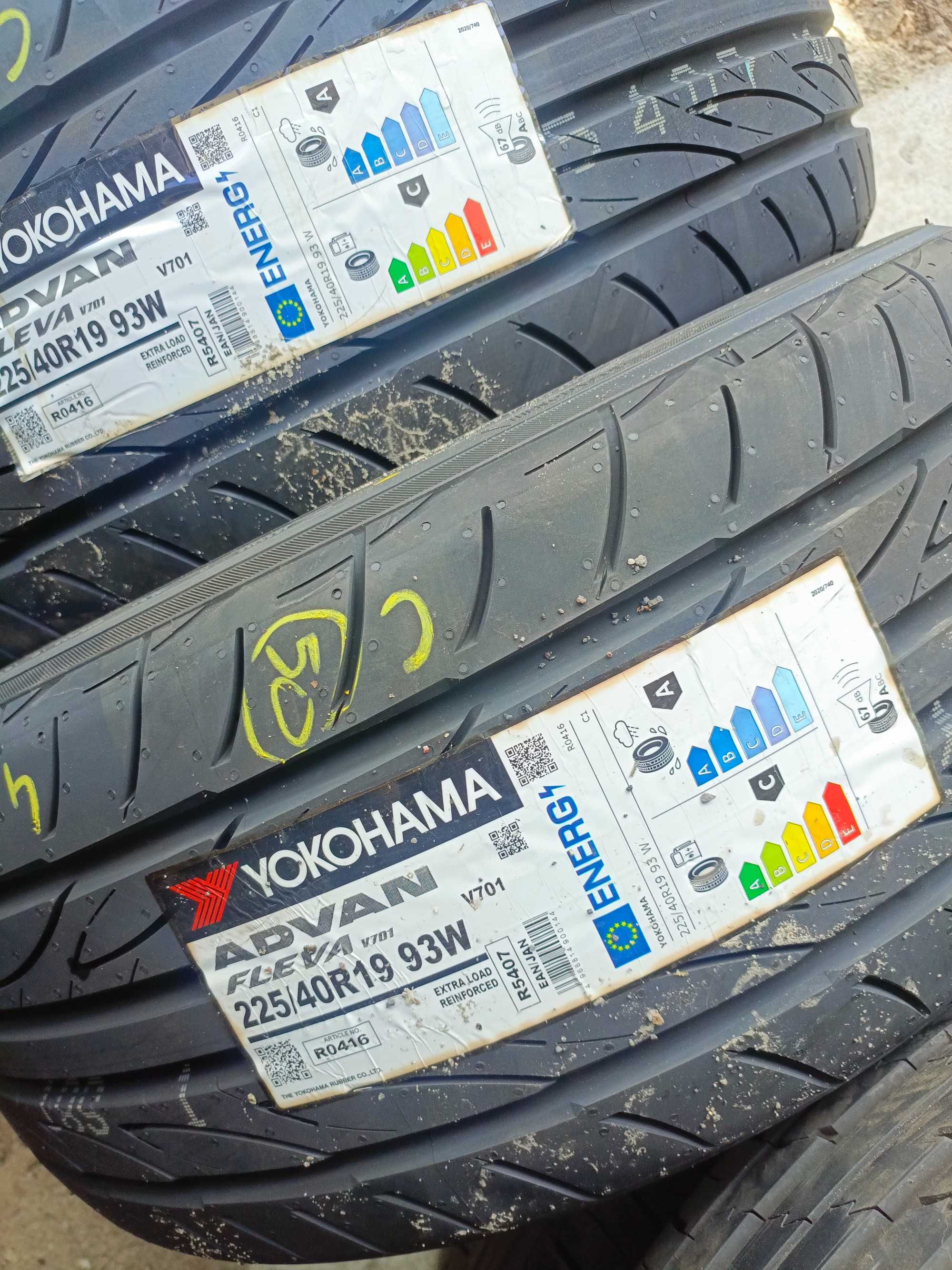 (C) Nowe opony letnie 225/40/19 Yokohama 2025r 4 sztuki