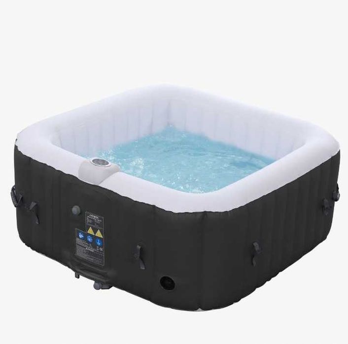 Arebos Nadmuchiwane jacuzzi całoroczne 154x154 4 os 130 dysz ogrzewani