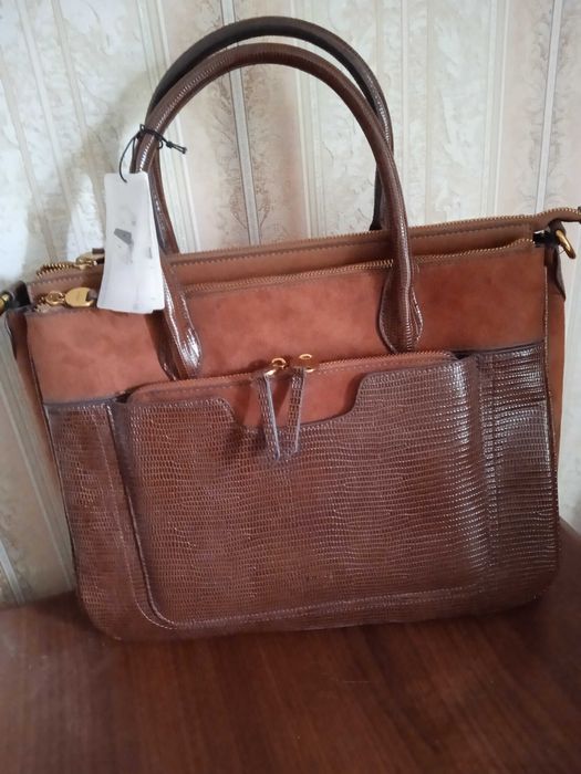 Стильная новая сумка замша