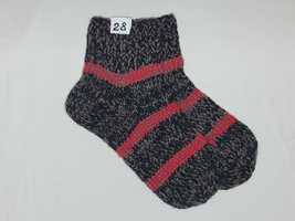 Вязаные очень теплые двойные носки 28-29см стопа р.42-43