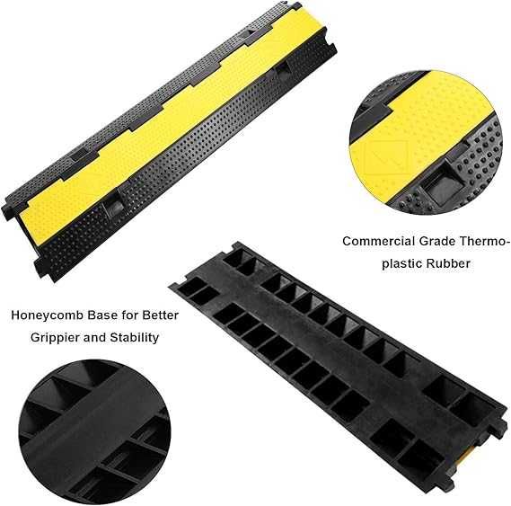 Najazd progowy2-kanałowy zestaw 3częściowy ochrona przed przejechaniem