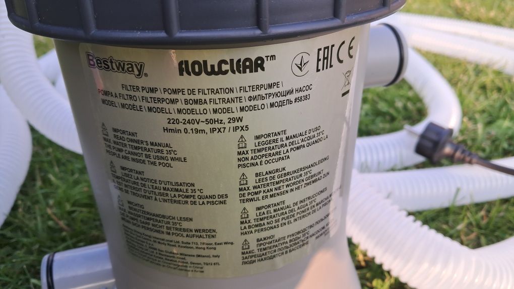Pompa filtrującą do basenu Bestway