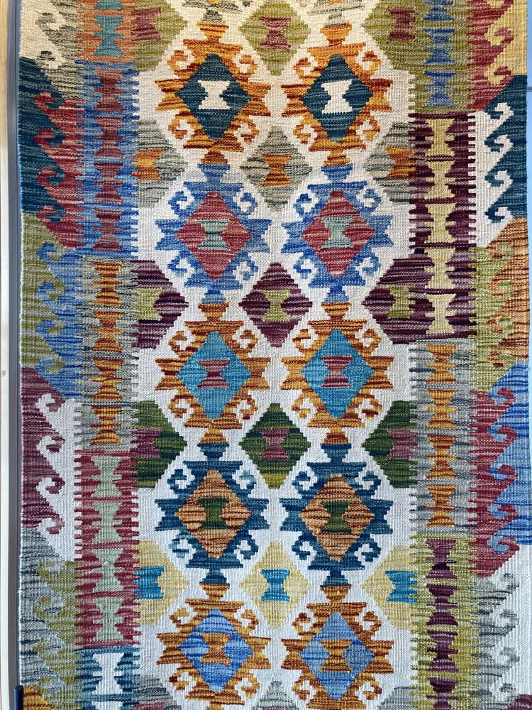 Passadeira Kilim Oriental 299x85cm - Nova