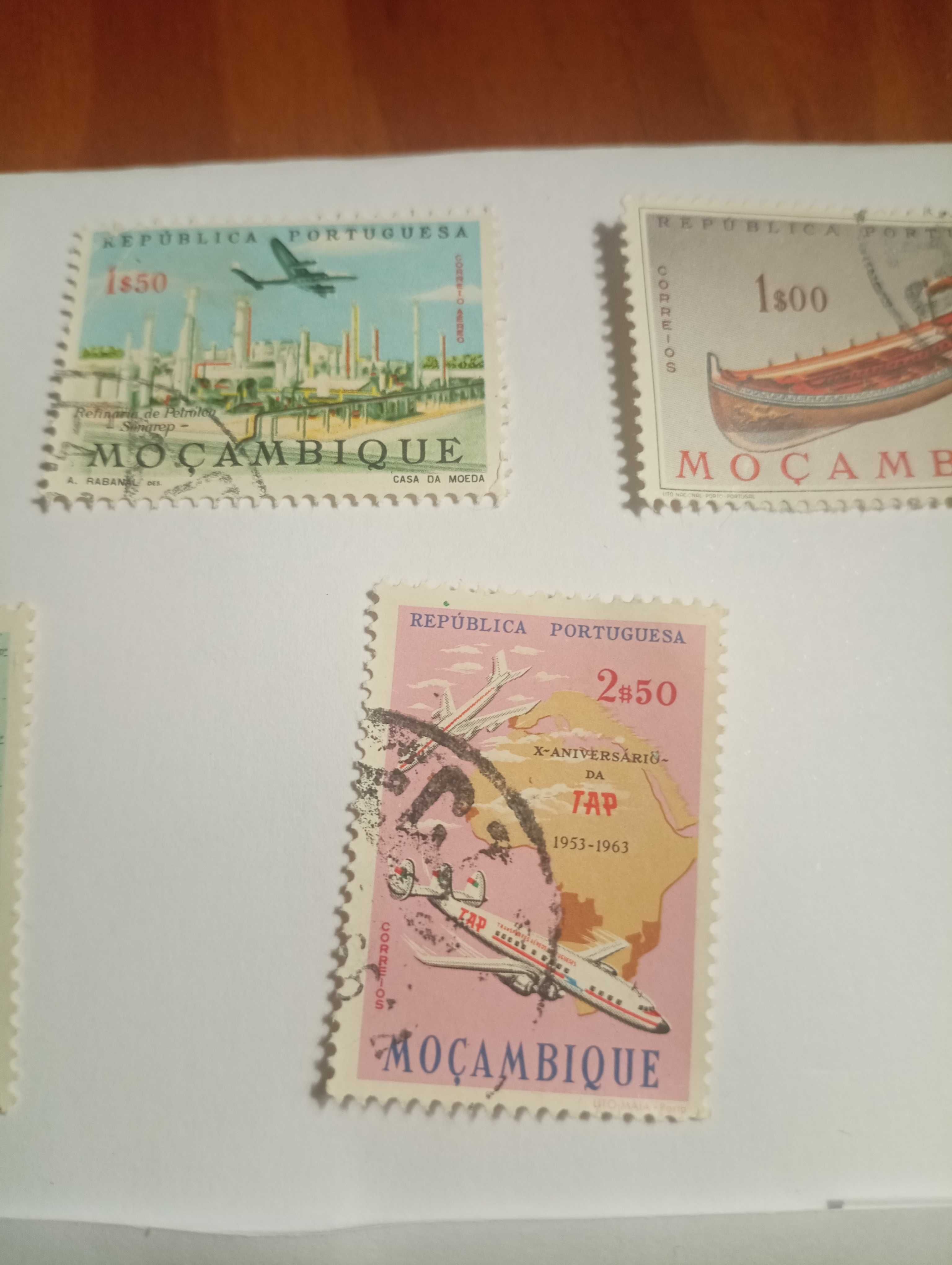 Selos de Moçambique usados