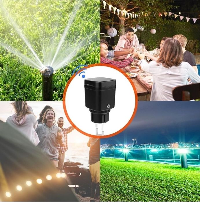 Inteligentne Gniazdo Zewnętrzne WLAN – Alexa Google Oswietlenie IP44