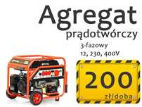 Agregat prądotwórczy 3x230V, 400V 11,8kW zasilanie awaryjne 3-fazowy